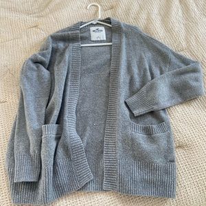 grey Hollister cardigan